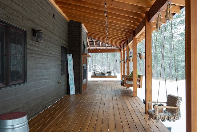 view of wooden terrace