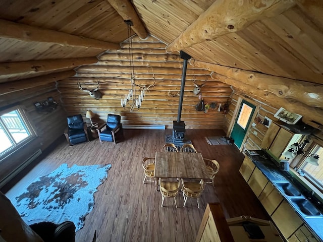 unfinished attic featuring sink