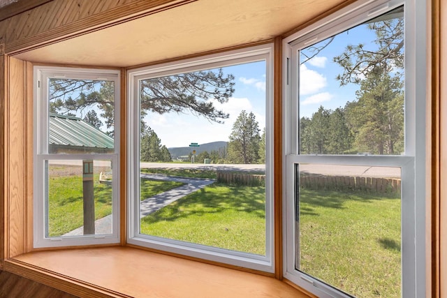 doorway to outside featuring plenty of natural light