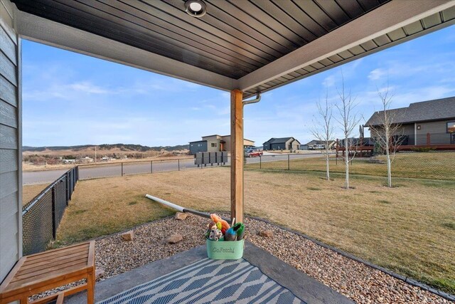 view of yard with a patio