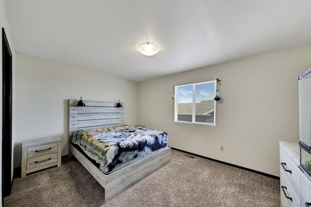 bedroom with carpet