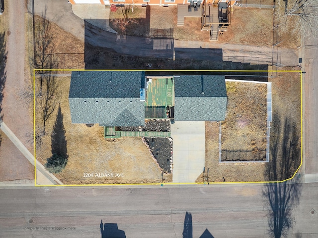 birds eye view of property