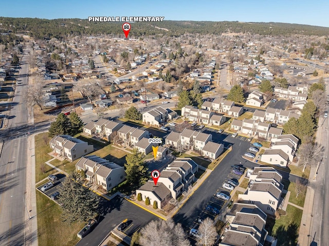 birds eye view of property