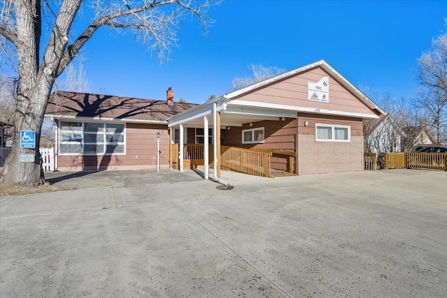 view of ranch-style house