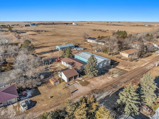 bird's eye view featuring a rural view