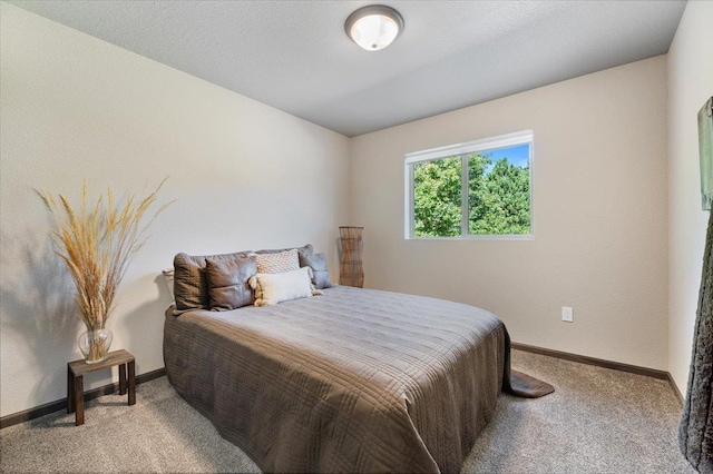 bedroom with carpet flooring