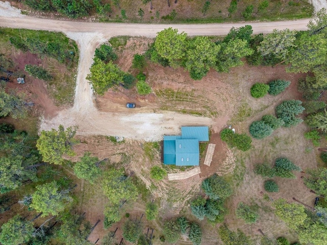 drone / aerial view with a rural view