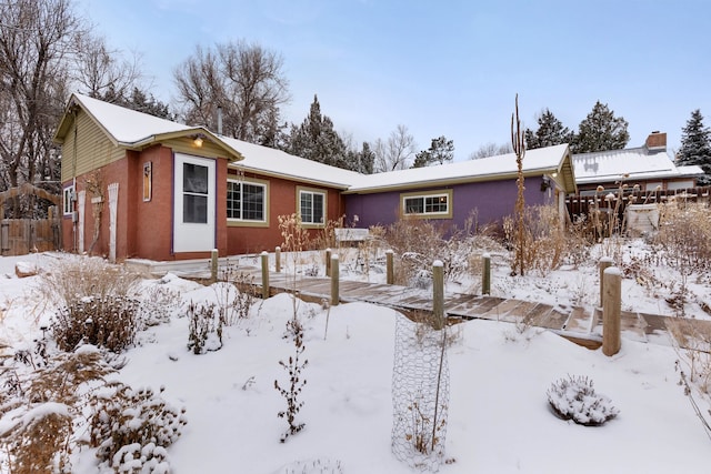 view of ranch-style house