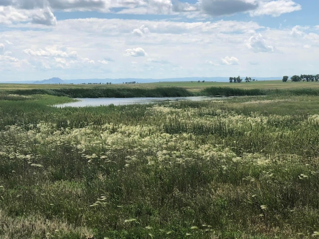 view of local wilderness featuring a water view and a rural view