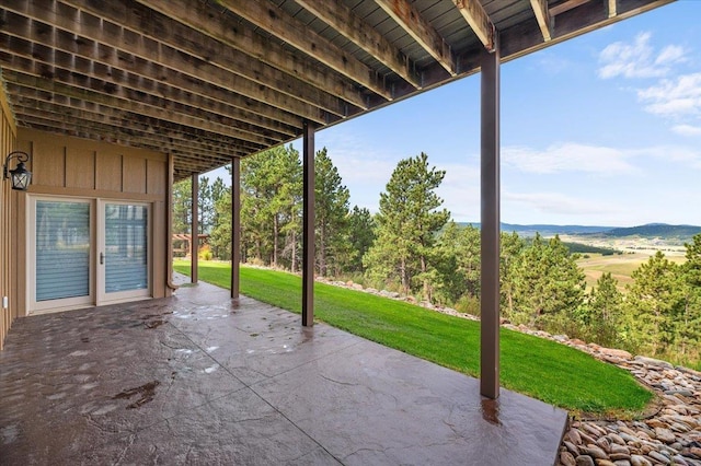 view of patio with french doors