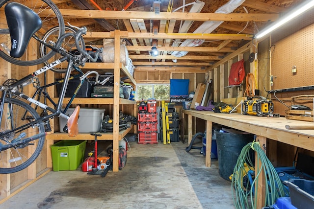 view of storage room