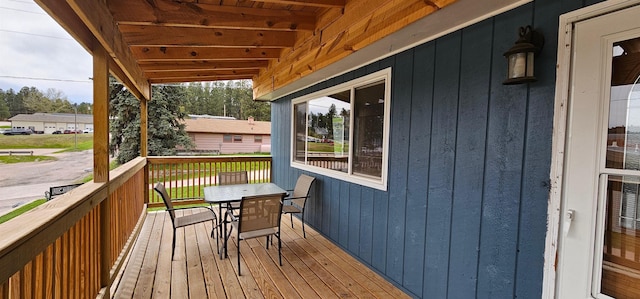 view of wooden terrace