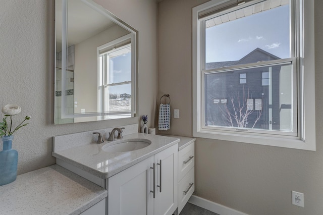 bathroom with vanity