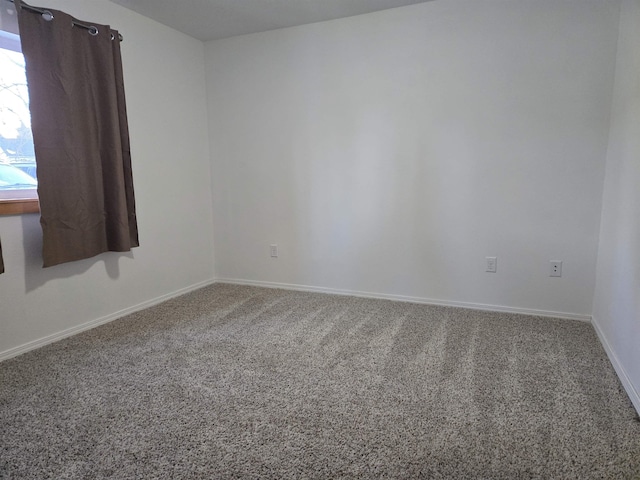 view of carpeted empty room