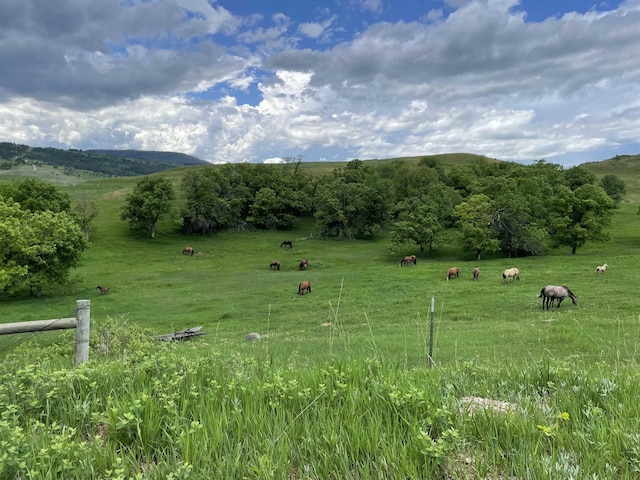 property view of mountains featuring a rural view