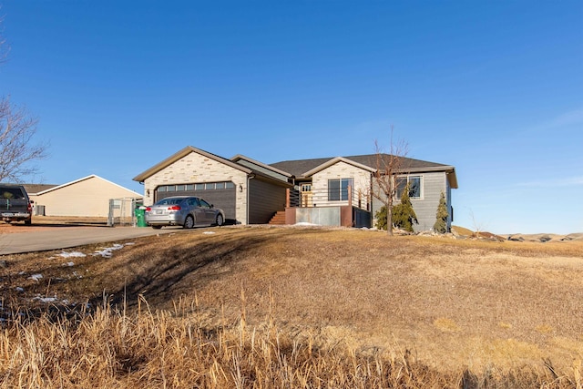 ranch-style house with a garage