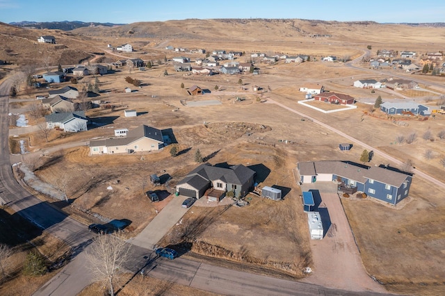 bird's eye view featuring a mountain view