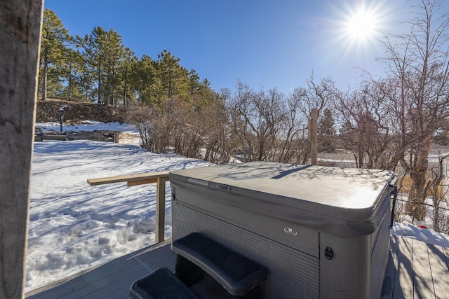 details featuring a hot tub