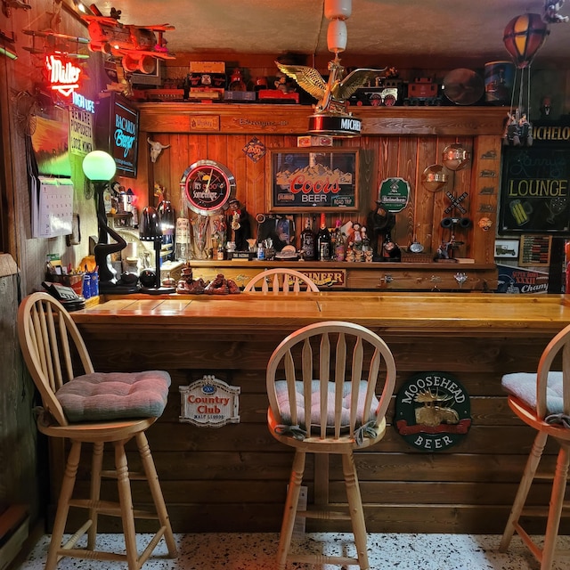 view of bar