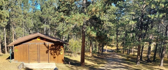 view of outbuilding