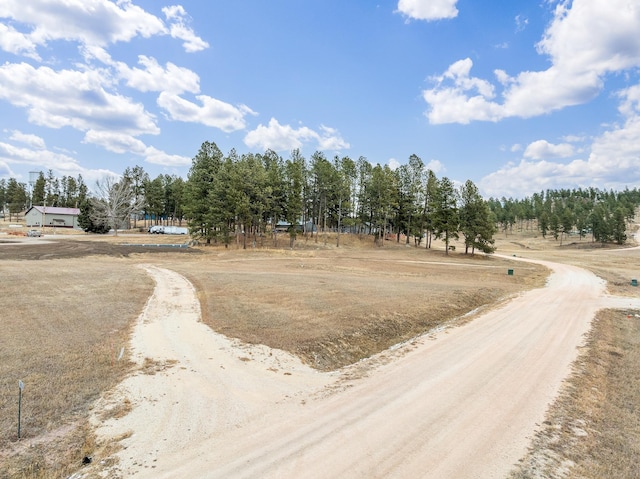 view of street featuring a rural view