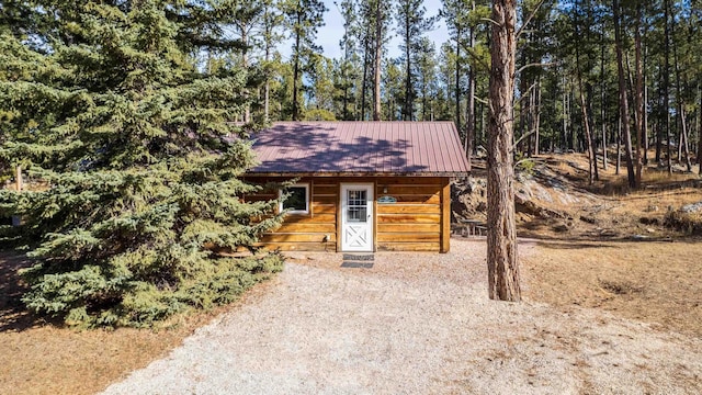 view of outbuilding