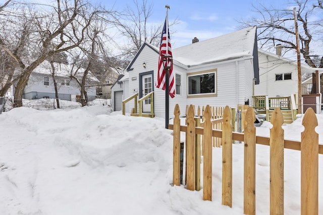 view of front of home