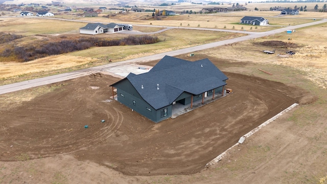 aerial view featuring a rural view