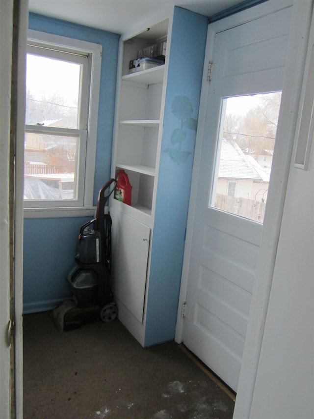 view of laundry area