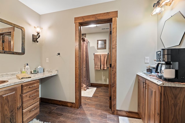 bathroom with vanity