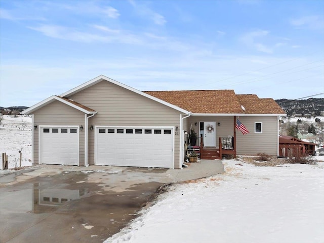 ranch-style house with an attached garage