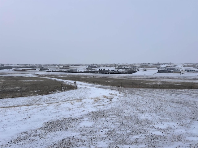 exterior space with a rural view