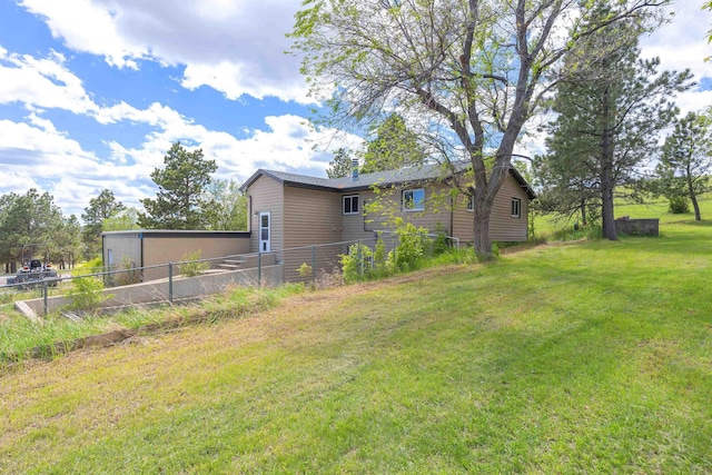 exterior space featuring fence