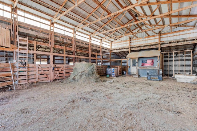 view of horse barn