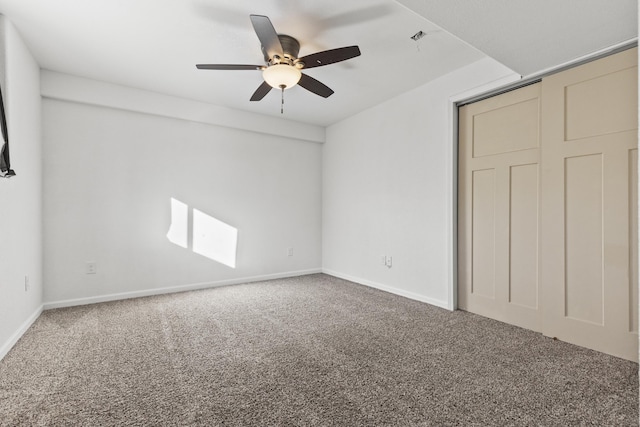 3316 Other, Rapid City, SD 57701 - unfurnished bedroom with ceiling fan, baseboards, and carpet flooring