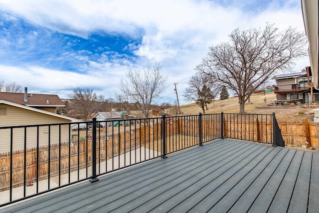 deck with fence