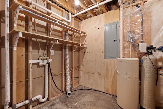 utility room featuring electric panel