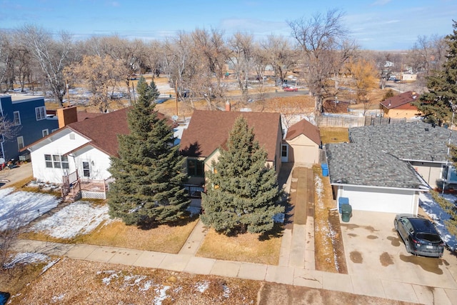 birds eye view of property featuring a residential view