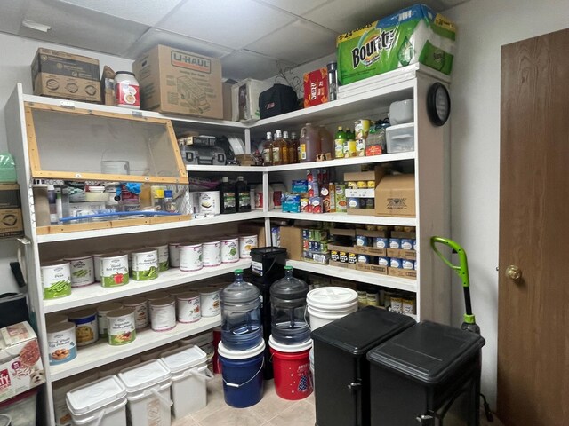 view of pantry