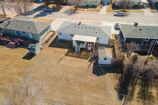 bird's eye view featuring a residential view