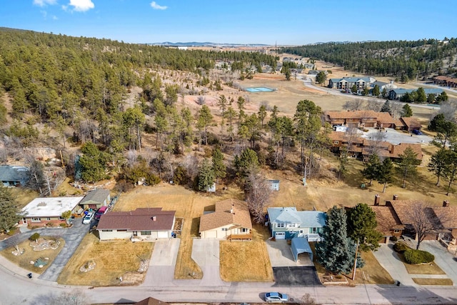 bird's eye view featuring a residential view