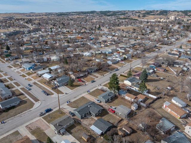 aerial view featuring a residential view