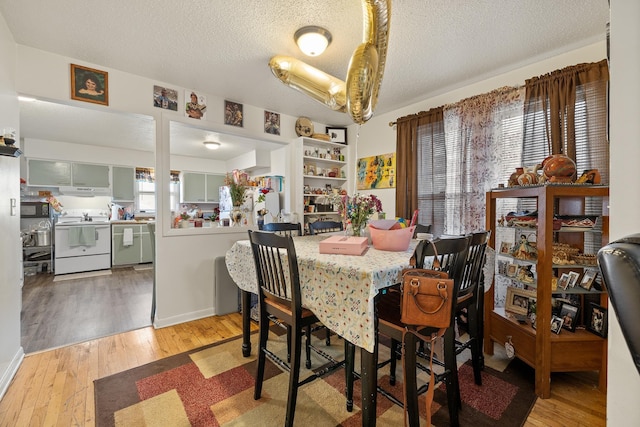 621 Other, Rapid City, SD 57701 - dining space with light wood-style flooring, a healthy amount of sunlight, and a textured ceiling