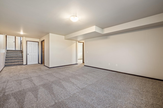 427 Diamond Ridge Blvd, Rapid City, SD 57703 - finished basement featuring baseboards, carpet floors, and stairs