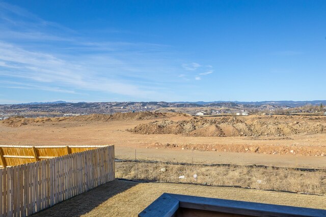 427 Diamond Ridge Blvd, Rapid City, SD 57703 - view of yard with fence and a mountain view
