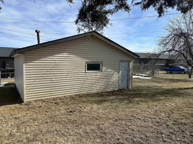 109 David Dr, Sturgis, SD 57785 - view of home's exterior featuring a yard and fence