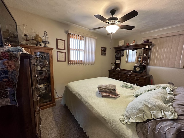 109 David Dr, Sturgis, SD 57785 - bedroom with carpet flooring and a ceiling fan