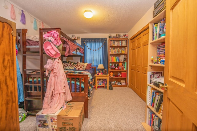 13220 N Haines Ave, Rapid City, SD 57701 - bedroom with a closet, carpet floors, and a textured ceiling