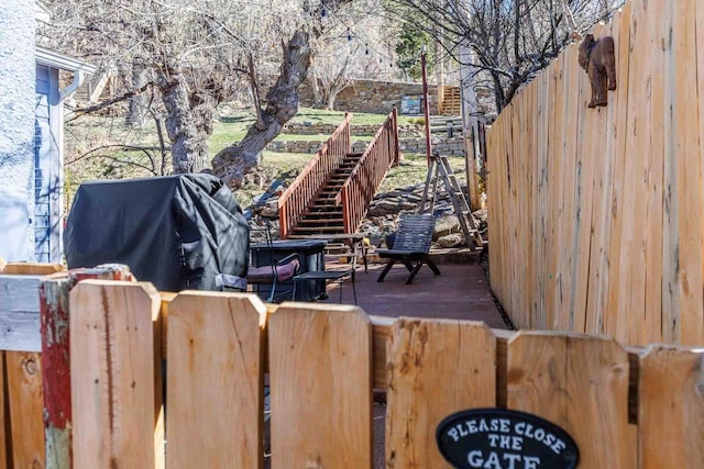 41 Taylor Ave, Deadwood, SD 57732 - exterior space with a grill and fence