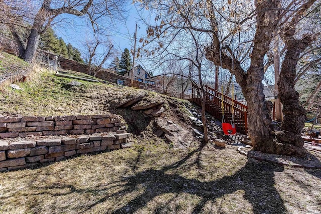 41 Taylor Ave, Deadwood, SD 57732 - view of yard with stairway